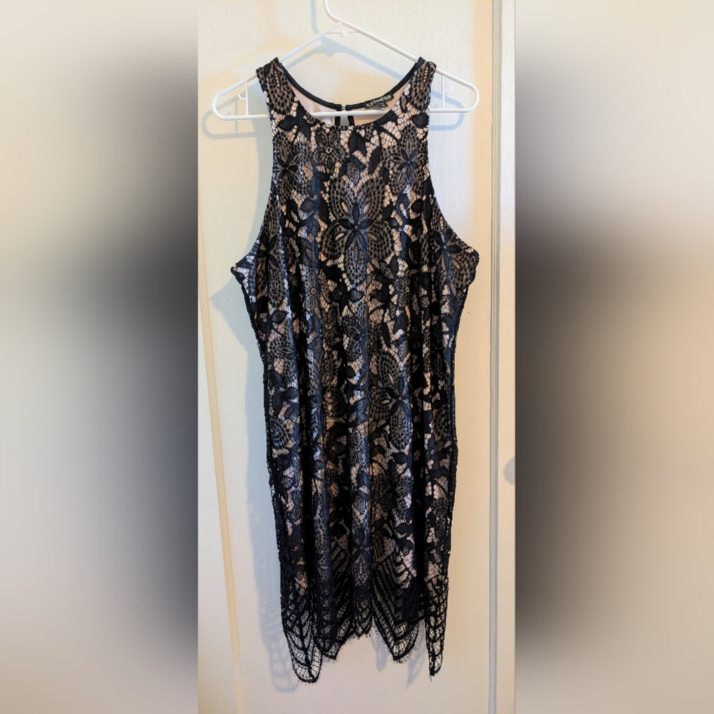 Express Black Lace Sleeveless Dress